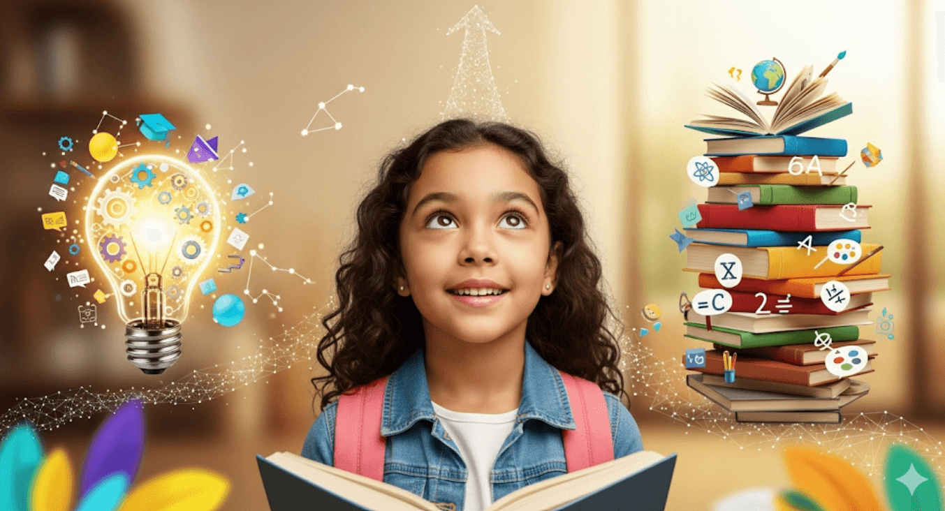 Happy student learning with Learn Explore Grow